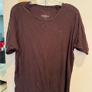 YoungLA brown large short sleeve shirt